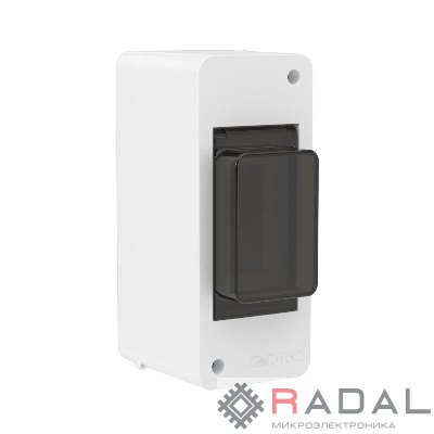 Щиток настенный 2мод. IP41 с тонированной дверцей бел. DKC F02W0WD