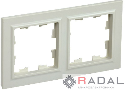 Рамка 2-м BRITE РУ-2-БрКр беж. IEK BR-M22-K10
