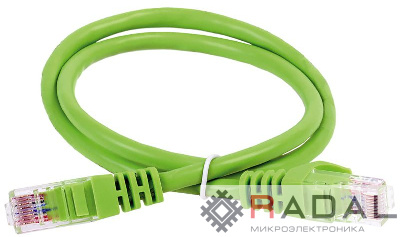 Патч-корд кат.5E UTP LSZH 0.5м зел. ITK PC02-C5EUL-05M