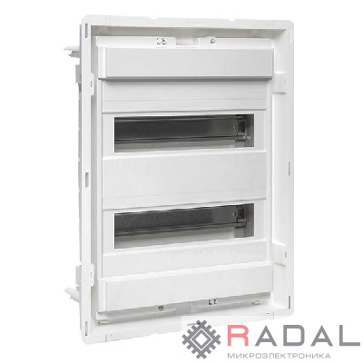 Основание силового щита Nova с DIN-рейками 24мод. IP40 PROxima EKF nv-pbase-24