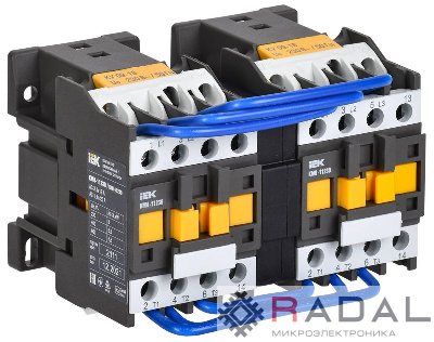 Контактор КМИ-11230 реверс 12А 230В/АС3 2НО KARAT IEK KKM13-012-230-20-1