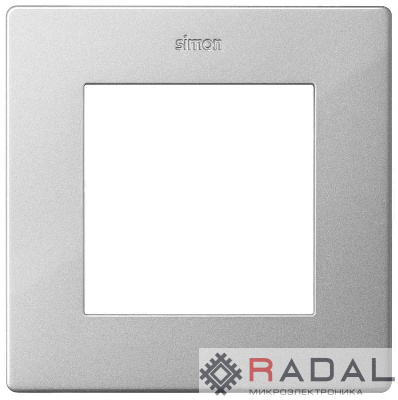 Рамка 1-м Simon24 алюм. 2400610-033