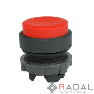 Головка кнопки OptiSignal D22 A5-PJ-4 выступ. толкатель красн. пластик ZB5AL4 КЭАЗ 332297