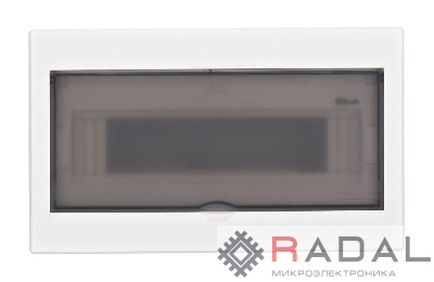 Корпус встраиваемый дв. 1 ряд 13 мод. IP41 ЩРВ-П пласт. прозр. DEKraft 31053DEK