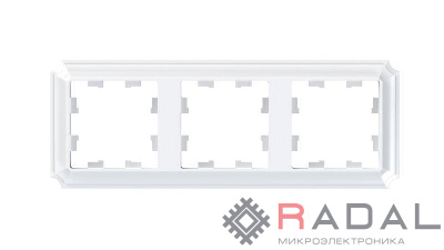 Рамка 3-пост. AtlasDesign Antique универс. бел. SE ATN100103