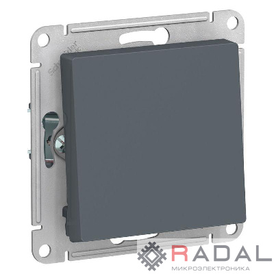 Механизм переключателя 1-кл. СП AtlasDesign 10А IP20 (сх. 6) 10AX грифель SchE ATN000761