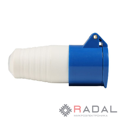 Розетка кабельная 223 32А 220AC 2P+PE 6ч IP44 КЭАЗ 222745
