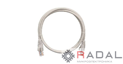 Патч-корд кат.5E (класс D) U/UTP 4 пары 24 AWG (7х0.205мм) 100МГц 2хRJ45 (8P8C) BC чистая медь LSZH нг(А)-HFLTx 1.5м сер. NIKOMAX NMC-PC4UD55B-015-C-GY
