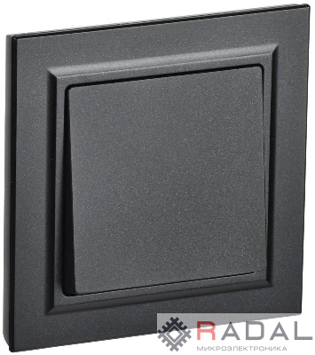 Выключатель 1-кл. СП BRITE ВСР10-1-0-БрЧ 10А в сборе черн. IEK BR-V10-0-10-K02-F