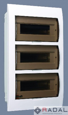 Корпус пластиковый встраиваемый 36мод. ЩРВ-П-36 50х36х10 IP41 SchE 31007DEK