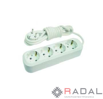Удлинитель 4х5м с заземл. 16А IP20 Makel MGP154