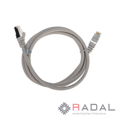 Патч-корд F/UTP кат.6 RJ45-RJ45 26AWG LSZH 1.5м сер. Rexant 02-0210-105