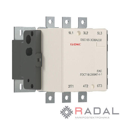 Контактор магнитный DSC185-3C00A230 185А 90кВт (AC3) 220В AC YON DSC185-3C00A230