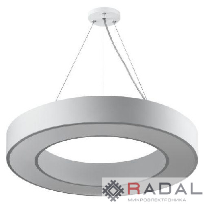 Светильник светодиодный Geometria Ring SPO-134-W-40K-056 56Вт 4000К 4200Лм IP40 800х80 бел. подвесной драйвер внутри ЭРА Б0058906
