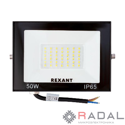 Прожектор СДО 50Вт 4000лм 4000К черн. корпус Rexant 605-033
