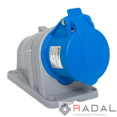 Розетка стационарная наружная 113 2Р+РЕ 16А 220В IP44 PROxima EKF ps-113-16-220-PRO