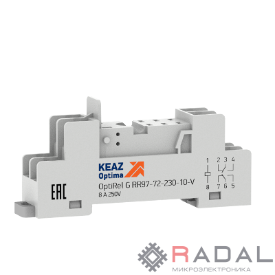 Розетка для реле OptiRel G RR97-72-230-10-V КЭАЗ 281177