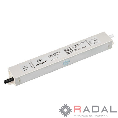Блок питания ARPV-24040-D 24В 1.7А 40Вт IP67 метал. 3 года Arlight 026177