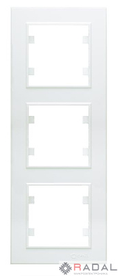 Рамка 3-м Karea вертик. бел. Makel 56001708