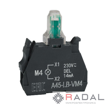 Блок световой OptiSignal D22 A45-LB-VM4 красн. 230-240VAC ZBVM4 КЭАЗ 332209