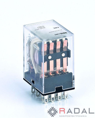 Реле промежуточное ПР-102 5А 230В AC 4 конт. с LED-индикацией DEKraft 23900DEK