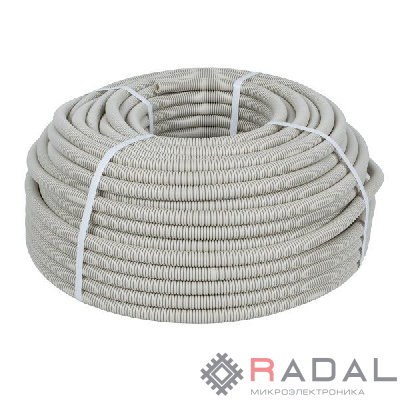 Труба гофрированная ПВХ d25мм с протяжкой (уп.10м) Plast PROxima EKF tg-z-25-10m