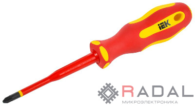 Отвертка диэлектрическая SLIM PZ2х100 Т2 ARMA2L 5 IEK A2L5-SC31-T2-PZ-20-100