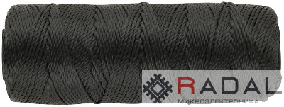 Нить крученая на катушке 1.1ммх100м 680 текс р/н=35кгс черн. FIT 68323