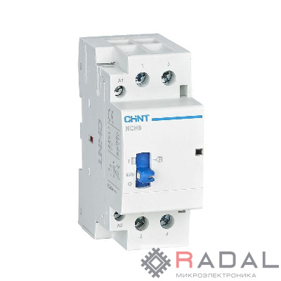 Контактор модульный NCH8-16M/11 AC 220-240В 50/60Гц ручное управление (R) CHINT 257403
