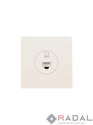 Розетка компьютерная 1-мест. СП ZIMA IP20 слон. кость LEZARD 704-9088-139