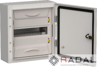 Корпус ЩРн-12 (1х12) TITAN 5 335х310х140 IP54 метал. сер. IEK TI5-50-N-012-54-7035