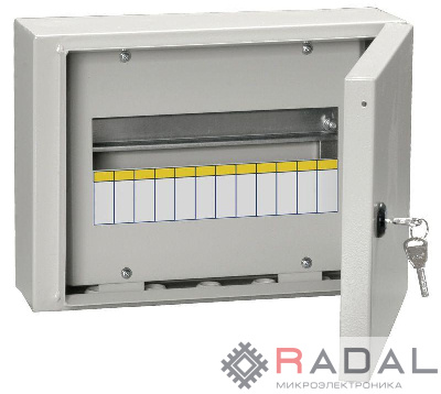 Корпус металлический ЩРн-12з-0 У2 IP54 IEK MKM11-N-12-54-Z