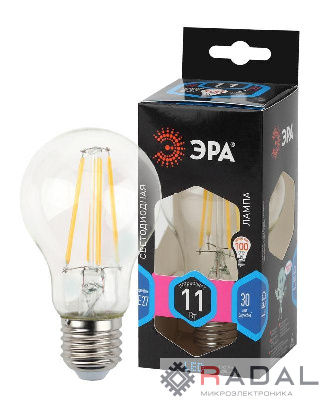 Лампа светодиодная F-LED A60-11W-840-E27 ЭРА Б0035026