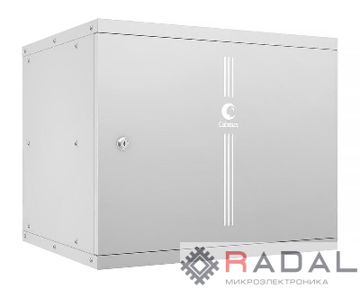 Шкаф телекоммуникационный настенный разборный LIGHT WSC-05D-9U55/45m 19дюйм 9U дверь метал. сер. Cabeus 10177c