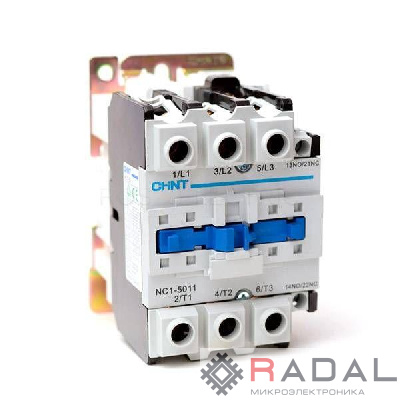 Контактор NC1-5011 50А 230В/АС3 1НО+1НЗ 50Гц (R) CHINT 222493