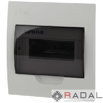 Бокс ЩРВ-П-8 мод. встраив. пластик IP41 SIMPLE NO-box_simple-plastic_8_flush ЭРА Б0041511