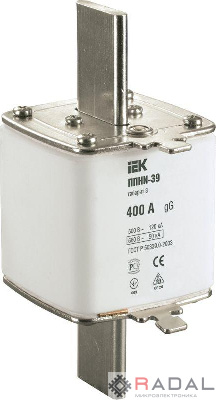 Вставка плавкая ППНИ-39 400А габарит 3 ИЭК DPP50-400