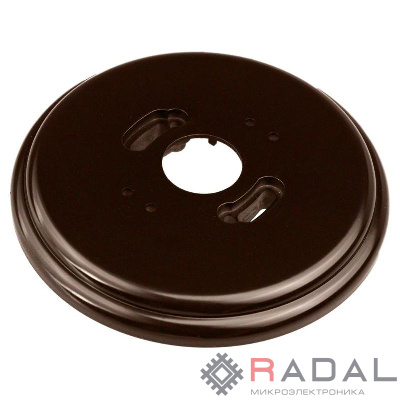 Рамка 1-м R пластик корич. Bironi RF1-610-22