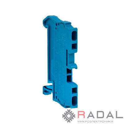 Колодка клеммная JXB-ST-1.5 17.5А самозажимная син. EKF plc-jxb-st-1.5-blue