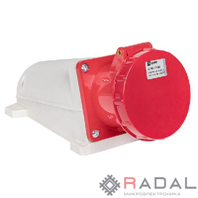 Розетка стационарная наружная 145 3P+PE+N 125А 380В IP67 EKF ps-145-125-380