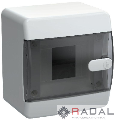 Корпус пластиковый ЩРН-П-4 IP41 черн. прозр. дверь UNION Compact IEK UIC-KP12-N-04-41-K01