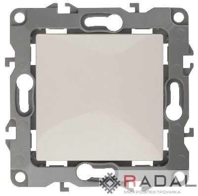 Механизм переключателя 1-кл. СП Эра12 10А IP20 12-1103-02 250В 10AX сл. кость Эра Б0014640