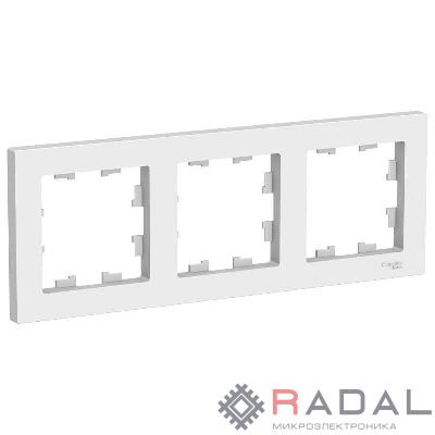 Рамка 3-м AtlasDesign универс. бел. SchE ATN000103