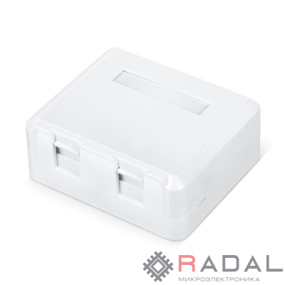 Корпус настенной розетки WR-MB-2 для установки 2-х вставок типа Keystone Jack бел. WRline 505220