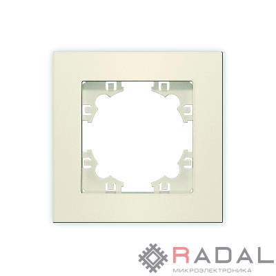 Рамка 1-м Афина сл. кость (ivory) Universal A0053-I