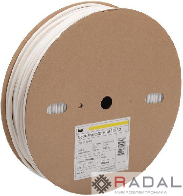 Трубка термоусадочная тонкостен. ТТУ-50/25 черн. (уп.25м) ИЭК UDRS-D50-25-K02