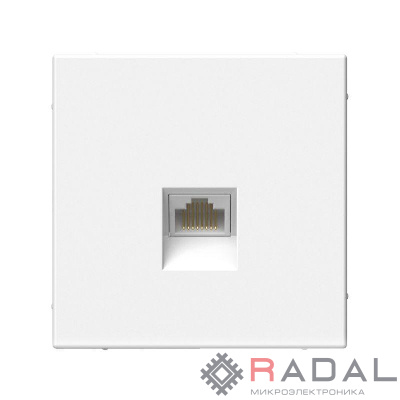 Розетка компьютерная ArtGallery RJ45 кат.5E механизм бел. SE GAL000183
