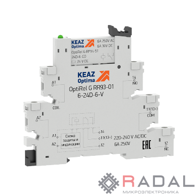 Модуль релейный OptiRel G RM38-51-220-240U-6-V-CO КЭАЗ 282945