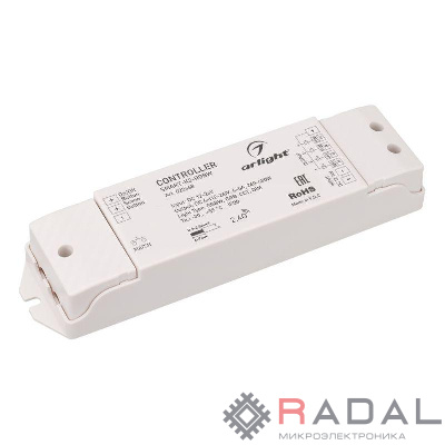 Контроллер SMART-K2-RGBW (12-24В 4х5А 2.4G) IP20 пластик Arlight 022668