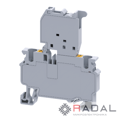 Клемма для предохранителей push-in OptiClip CPF-4-HESI-(5х20)-10А-(0.2-4) сер. КЭАЗ 331875